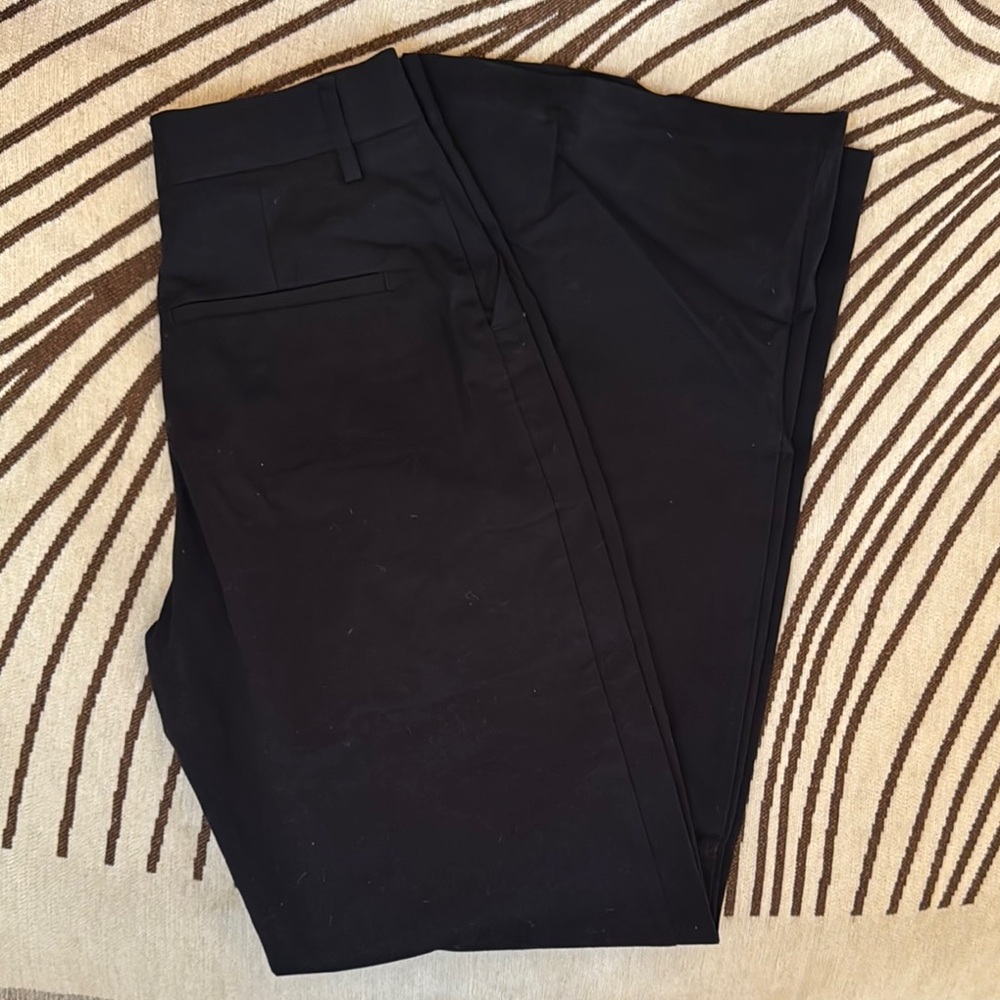 Good American Classic Black Trousers Wide Leg